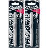 SHARPIE pennarelli indelebili, punta fine 1 pezzo Silver (Confezione da 2)