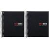 Miquelrius - Taccuino a spirale microperforato, copertina in polipropilene opaco, formato A7, 74 x 105 mm, senza fori, 100 fogli da 70 g/m² e 4 strisce di colore, a quadretti da 5 mm, colore nero.