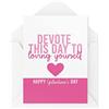 Tongue in Peach Galentine's Day Cards - Devote This Day to Loving Yourself - Best Friend Cards - Bestie Card - Scheda di supporto - Girly Card - CBH1593