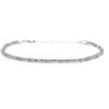 Eloboe essence Bracciale in labradorite spessore 2 mm e argento sterling regolabile da 16 cm a 19 cm