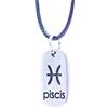 NILUXE DESIGN-Ciondolo segno dello zodiaco - ciondolo oroscopo - ciondolo oroscopo in argento - ciondolo costellazione in argento - collana oroscopo per uomo e donna (Pesci)