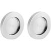 ck-tuerbeschlaege Maniglia per incollaggio/effetto acciaio inox, rotonda, 70 x 10 mm, 1 paio
