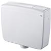 Cr CASSETTA DELTA 2 WC ESTERNA LT3/9 COMPLETA SCARICO DOPPIO CON RUBINETTO, Bianco
