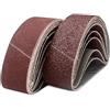 SenmaiTools 15 pezzi Nastri Abrasivi 30 x 303 mm (3 x Grana 40/80/120/180/320) Nastro Abrasivo Professionale per Levigatrice a Nastro, per Ferramenta, Legno, Metallo e Vernice