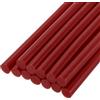 QUARKZMAN Mini Stick Colla a Caldo per Pistola Colla a Caldo 7mm x 200mm Rosso Vino 12pz