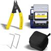 Guakiili Fiber Cleaver FC-6S con 2 chiavi a brugola + borsa e spelafibre CFS-2, kit di utensili per taglio fibra ottica, lunghezza di taglio: da 9 a 16 mm, circa 36.000 tempi di taglio