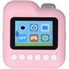 Naroote Fotocamera digitale, mini macchina fotografica portatile facile da usare, batteria da 1200 mAh con scheda da 32 G per viaggi (rosa)