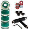 FunTomia 4 Pezzi LED Longboard/Skateboard/Miniboard Ruote (Big Wheels) 59x45 mm 82A incl. Mach1 Cuscinetti a Sfera, Magnete Spacer e T-Tool