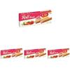 Lago 1968, Roll Break 80g, Cannoli di Wafer Ripieni di Crema alla Fragola 66% (Confezione da 4)