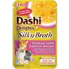 INABA Dashi Delights Silky Broth, Delicati Fiocchi in Brodo di Pollo con Salmone - Cibo Umido per Gatti, Snack per Gatti Con Proteine, Ingredienti Naturali - Pasto Complementare - 1 x 40gr