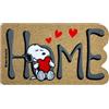 IlGruppone Peanuts Zerbino in Cocco Ingresso Snoopy Originale Rettangolare 70 x 40 Cm Tappeto Ingresso Asciugapassi Tappetino Antiscivolo Interno Esterno Originale Idea Regalo - Home