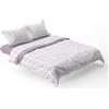 HOME ZEN HOUSEHOLD LINEN Set Lenzuola Completo Letto in Pile Plaid Caldo caldissimo ANTIREUMATISMI con sopra Lenzuolo sotto Lenzuolo Angoli E FEDERE (singolo 1 piazza, disegno cerchio)