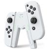 JINGDU Impugnatura di ricarica Joy-controller per Nintendo Switch NS/Switch OLED, Impugnatura Caricatore per Controller a Forma di V Accessori di Gioco per Joy-controller,USB di tipo C,Bianca