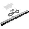 WICAREYO USB Sensor Bar for Wii/Wii U, Infrared IR Ray Motion Sensor Signal Receiver for Wii/Wii U Console with Stable Stand