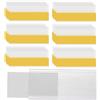 XoeLLe 50 Pezzi Porta Etichetta, Portaetichette Autoadesivo Trasparente, Cartellini Prezzi Etichette Adesive Prezzo Nome Tasca per Supermercati, Armadietti, Scaffali, Uffici (8x4,2cm)