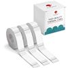 Phomemo D30 D30D Etichette Adesive, 14mm x 25mm, 3 rotoli, trasparente | per l'Organizzazione e la Classificazione dei Documenti - Compatibili con le Stampanti Termiche D30, Q30S, Q30 e Q31