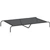 vidaXL Cuccia per Cani Rialzata Nera 150x90x20 cm Textilene e Acciaio, Letto per Cani rialzato, Letto per Cani da Esterno, Letto per Cani rinfrescante