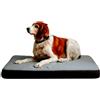 Maxtin - Letto per cani - Letto per cani grande, extra large- viscoelastico e ortodpedico - lavabile, idrorepellente e sfoderabile. (Grigio, 75x50x7 cm)
