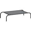 vidaXL Cuccia per Cani Rialzata Grigia 90x50x20 cm Textilene e Acciaio, Letto per Cani rialzato, Letto per Cani da Esterno, Letto per Cani rinfrescante