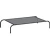 vidaXL Cuccia per Cani Rialzata Grigia 110x65x20cm Textilene e Acciaio, Letto per Cani rialzato, Letto per Cani da Esterno, Letto per Cani rinfrescante