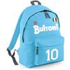 PR Service PRS - Zaino sportivo tifoso Napoli,zaino ricordo del Primo Scudetto del Napoli 1987/88,zaino casual per scuola,vacanza, stadio,tempo libero (Azzurro)