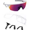 Saucer Inserto Clip-On | Inserto ottico Rx con Wicket per occhiali da sole Oakley Sphaera OO9403 - Trasparente, Trasparente, Taglia unica