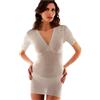 CAGI Ragno Top Manica Corta Donna Pura Lana 100% Forma Seno Art. 41L Made in Italy (it.4/FR.3/de.4/USA.M)