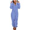 Generico Pigiama Invernale Cotone Donna Pigiami Con Bottoni Donna Felpa Pile Pesante Donna Abbigliamento Lana Donna Pigiama Ragazzo Invernale Cappuccio Donna Invernale maglia manica lunga cotone donna