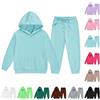 Generico Tuta Bambina Con Felpa Con Cappuccio E Joggers, Abbigliamento Sportivo In Cotone Bambini Ragazzi Tuta Felpa con Cappuccio e Jogging Pantaloni 2 Pezzi Tute da Sportivo per 2-13 Anni (Red, 10-11 Years)
