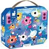 Janod - Puzzle Concerto Rock Unicorni - Puzzle 24 Pezzi in Cartone FSC - Sviluppa la Pazienza e la Concentrazione - Fabbricato in Francia - Puzzle per Bambini dai 3 Anni, J02544