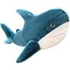 Kekeso Squalo gigante Peluche Cuscino Peluche Peluche Squalo Blu Cuscino per animali Comodo cuscino per dormire Cuscino per la Schiena Bambola Regalo per Bambini (60cm/23.62inch, Blue)