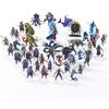 iPEAU DND Miniatures Bulk Tribù Selvaggia Dungeons and Dragons Starter Set 2D Figurine D & D 5E Terrain Minis Kit Pathfinder Map Flat Figure TTRPG Adventures Accessori da tavolo RPG Forniture DM Giocatori