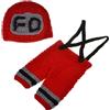 Jicyor Travestimenti per Neonati Realizzati all'Uncinetto Fotografia Prop Abiti Set realizzato Fotografia per neonato Costume (Rosso)