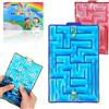 JoyJoyful 2 PCS Labirinto Gioco Sensoriale Giocattoli Gel Anti Stress Autismo Giocattoli Per Bambini Adolescenti Fidget Squishy Toy Anxiety ADHD Toys, Calmante In caso di Stress e Ansia