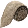 King & Priory Highland Weave - Cravatta marrone latte, Marrone, taglia unica