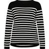 ALARY Maglione da Donna Lavorato a Maglia, 15326709-al01, Nero, Bianco Lana, M Felpa, M