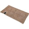 Daunex Tappeto Kris in Puro Cotone Stonewashed con lavorazione jacquard (50x90 cm, Tortora)
