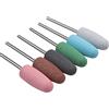 Natury Nails Frese in silicone per tornio per unghie. Set 6 pezzi. Lucidatrice per unghie. Grani da 180 a 800