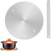 volumoon Piastra per Induzione Adattatore 20 cm, Piastra Diffusione di Calore, Piattello a Induzione, Adattatore per Piano Cucina a Induzione, Adattatore per Induzione 20 cm per Utensili da Cucina