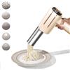 Agrdeed Macchina per pasta elettrica palmare, pressa a mano con 5 modalità, macchina per pasta a mano portatile, per spaghetti/fettuccine (beige)