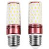 Tokira E27 12W lampadina LED, 30 * 105mm, 1350 lumen, lampadina filettata a mais, 84 Perline di lampada LED, luce calda 3000K, non dimmerabile, 2 set 【livello di efficienza energetica E】