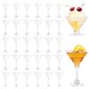 Mispudin 30 Pezzi Bicchieri da Martini in Plastica, 150ml/5oz Riutilizzabili Bicchieri da Margarita, Bicchiere Martini Trasparente, Bicchieri Margarita Cocktail per Compleanni, Matrimoni, Feste