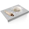 QUTHZZHY Tagliere in Acciaio Inox, 30 x 40 cm Tagliere in Titanio, Tagliere in Acciaio Inox Alimentare, Tagliere da Cucina, per Impastare la Pasta Della Pizza Maneggiare Carne e Verdure