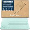 Amilutuo Diatomite - Tappetino da bagno in pietra, antiscivolo, ad asciugatura rapida, valorizza il tuo bagno con questo tappetino assorbente (blu, 60 x 39 cm)