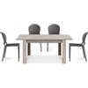 REDÒKASA Tavolo allungabile da pranzo 130x80 fino a 170 cm modello N1 MADE IN ITALY design moderno ideale per cucina, soggiorno e sala da pranzo (Olmo)