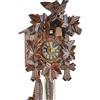 Eble Watch Park Eble 11311 - Orologio a cucù originale della Foresta nera, in legno, con meccanismo meccanico di carica per 1-giorno con certificato VdS, modello a cinque foglie da 23 cm