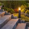 Miratic Paletto Luce da Giardino Esterno per Sentieri e Vialetti IP54 Palo Lampada da Terra Esterno 50 cm Illuminazione Esterna Base E27 Lampadina non Inclusa (senza sensore di movimento)