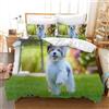Leleyouzer Set di biancheria da letto per cani, per ragazzi e ragazze, 1 copripiumino in microfibra con chiusura lampo e 2 federe da 50 x 75 cm (D4, 135 x 200 cm), YR-H-1