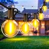 JEKEMORYE Catena Luminosa Esterno Luci Giardino - 10 Metri Lampadine LED Gazebo Luce Filo Illuminazione Terrazzo Luminose Lucine Esterni Lampade Balcone Fili Fila Ghirlanda Luminarie Interno Outdoor light