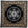 INDIAN CONSIGNERS Geometria geometrica esagonale di Metatron Tovaglia d'altare Stregoneria Stregoneria Tovaglia Alter Sacra Copritavolo Spirituale Sillabare Strega Diffusione dei Tarocchi 18